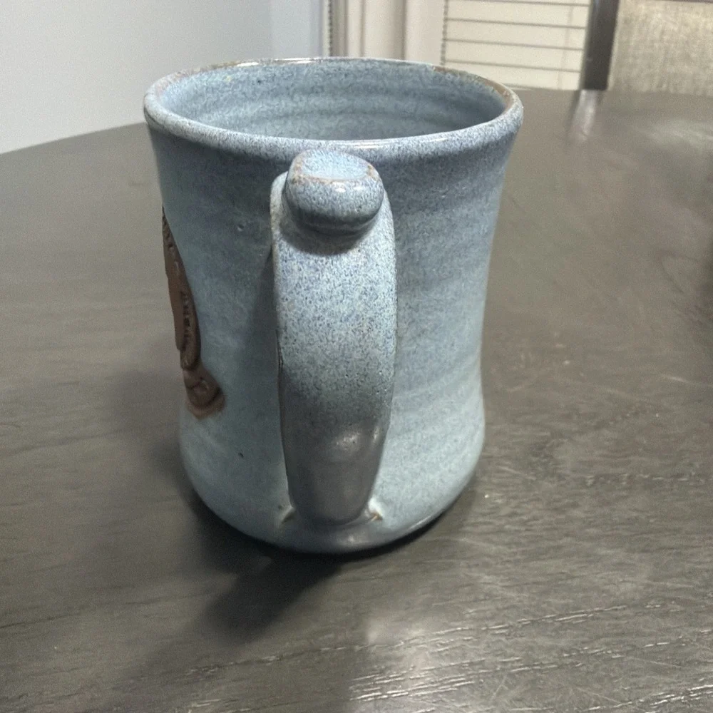 United States Olympic Training Center Colorado Springs Pottery Coffee Mug Signed